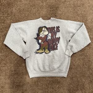 Disneyland Resort Walt Disney By Hanes GRUMPY Sweater“This Is My Happy Face”